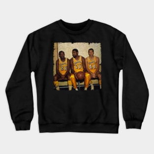 The LAKERS Big 3 (Elgin Baylor, Wilt Chamberlain and Jerry West) Crewneck Sweatshirt